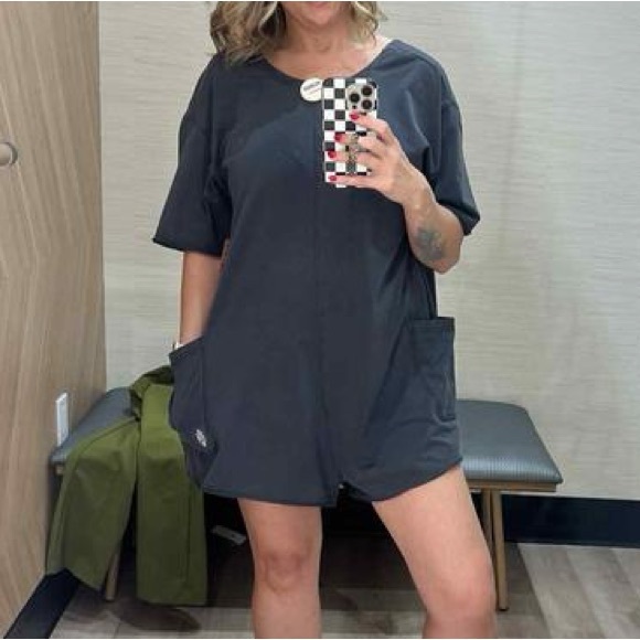 Free People FP Movement Hot Shot Tee Romper in Medium Mocha. T-Shirt Romper NWT - Picture 10 of 16